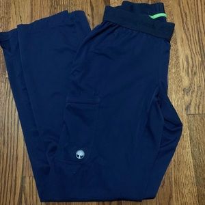 Healing hands navy scrub pants